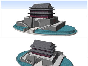 精品中式仿古古建筑鼓樓城門(mén)SU模型設(shè)計(jì)解析與下載指南